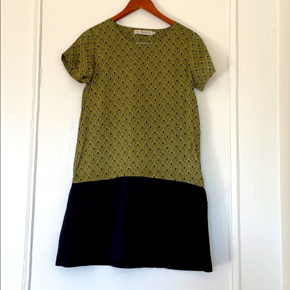 Green/black silk dress nice things Paloma small 36